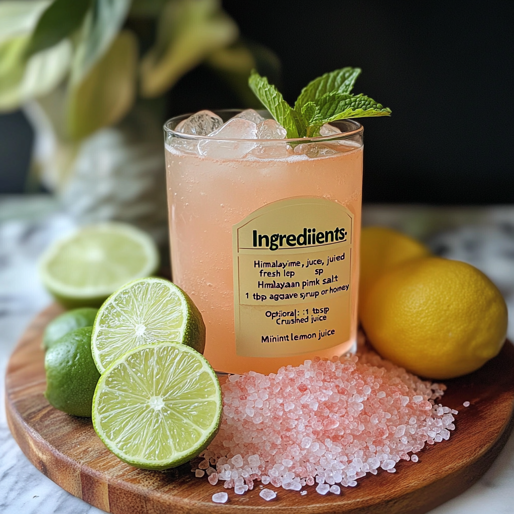 pink salt trick recipe with warm water