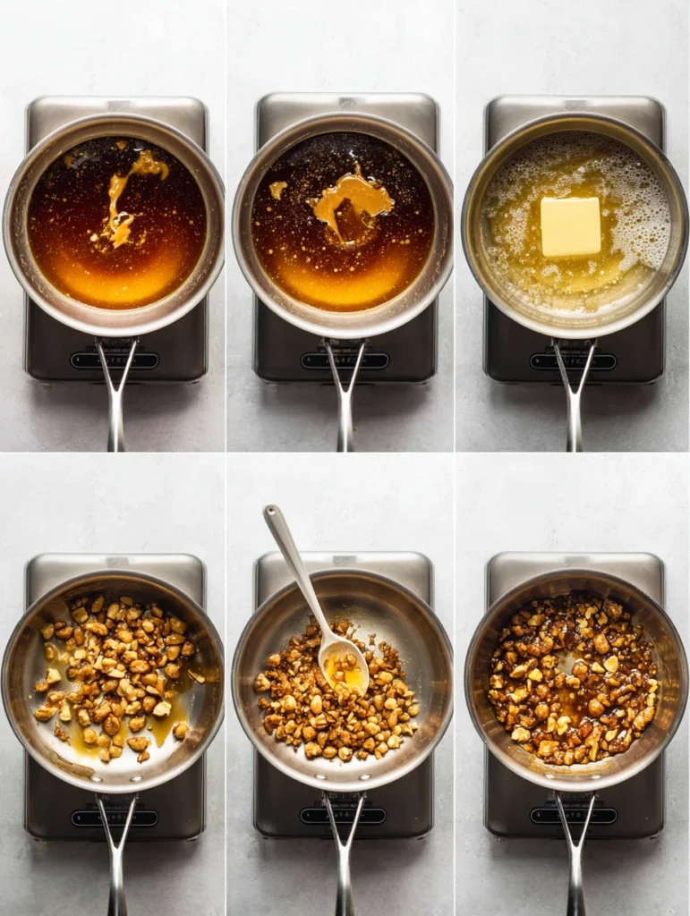 Homemade Peanut Brittle step-by-step candy making process