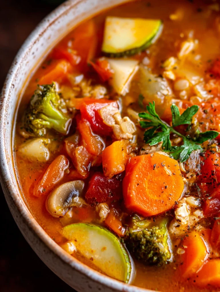 Weight Loss Soup Turkey Vegetable Soup for weight loss with lean turkey and fresh vegetables