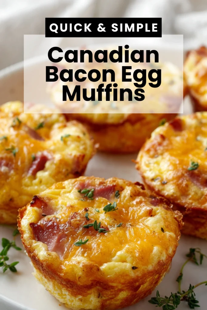 Canadian Bacon Egg Muffins