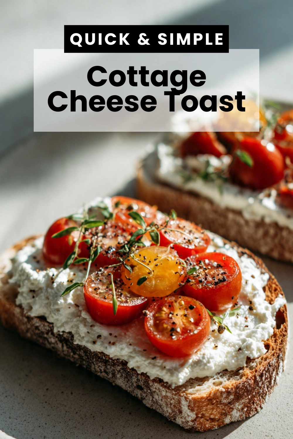 Cottage Cheese Toast