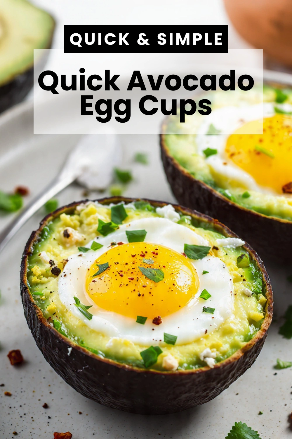 Quick Avocado Egg Cups