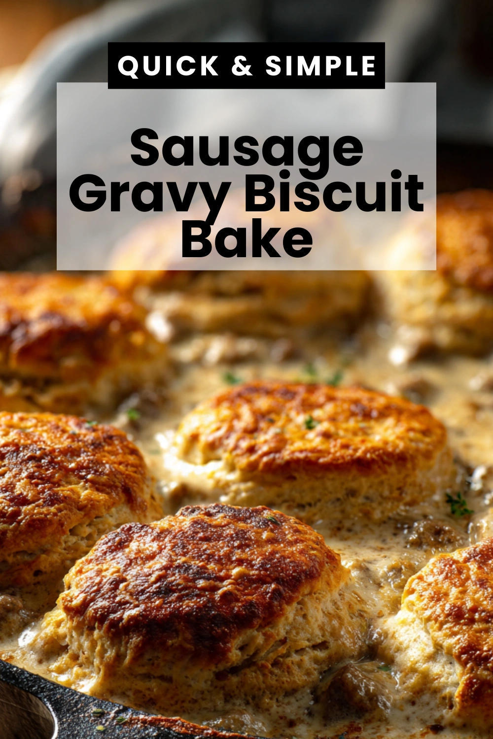 Sausage Gravy Biscuit Bake