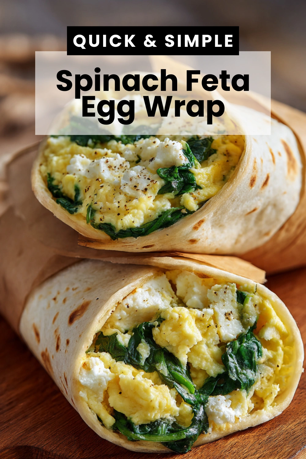 Spinach & Feta Egg Wrap