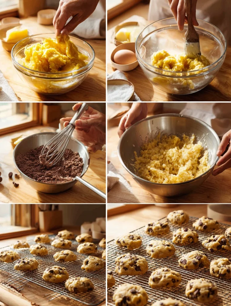 Banana Chocolate Chip Cookies steps