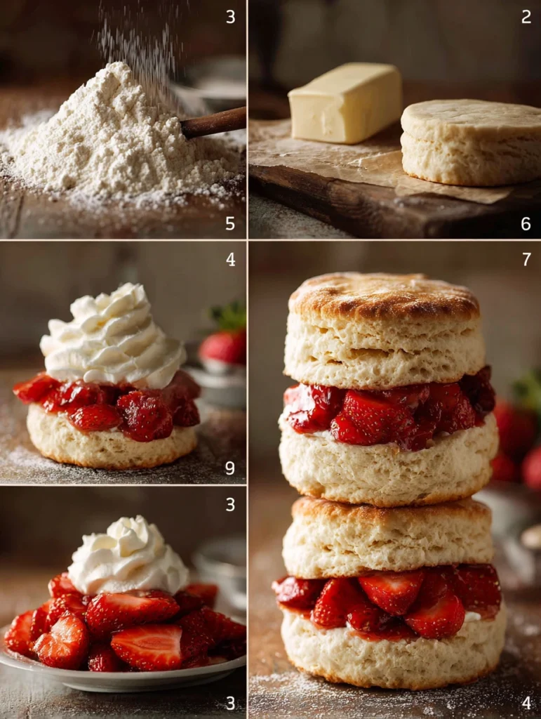 Homemade Strawberry Shortcake steps