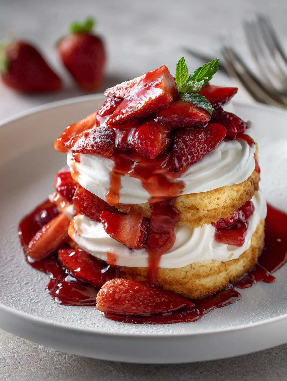 Homemade Strawberry Shortcake