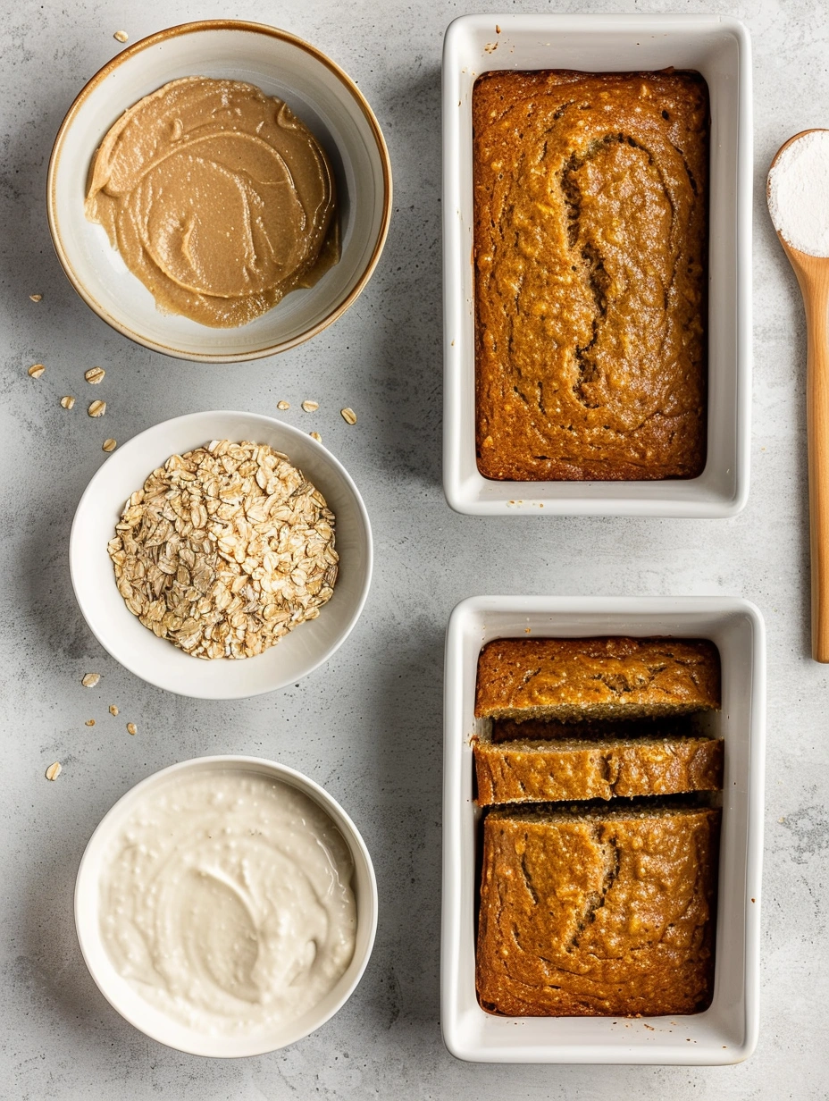 Oatmeal Banana Bread steps