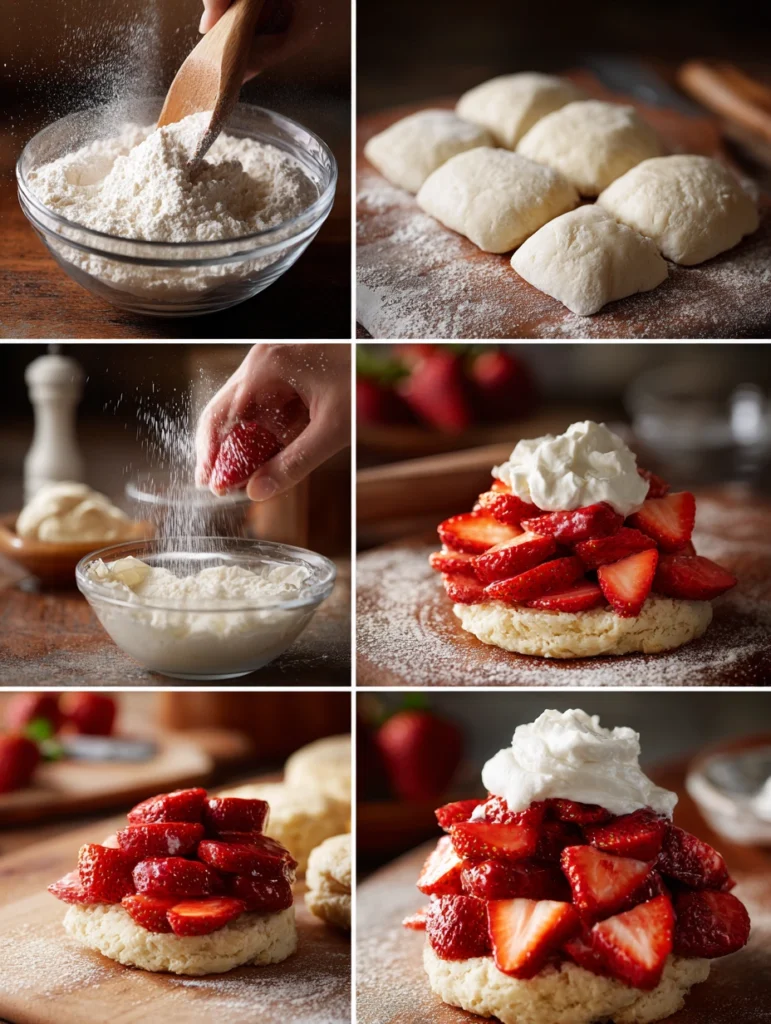 classic Strawberry Shortcake steps 